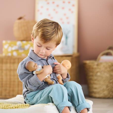 Poupon mini calin lapins yeux marron Multicolore 5 - vertbaudet enfant 
