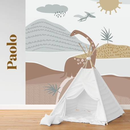 Papier peint panoramique paolo Multicolore 1 - vertbaudet enfant 