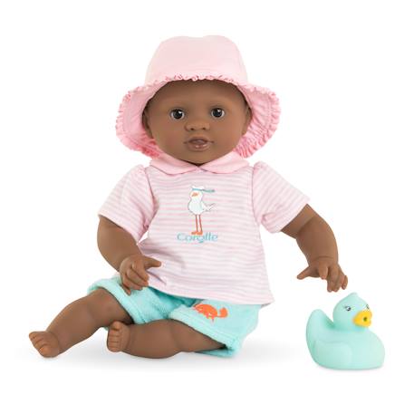 Poupon bébé bain alyzée - canard Multicolore 1 - vertbaudet enfant 