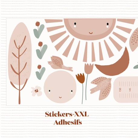 Stickers decor xxl paloma Multicolore 1 - vertbaudet enfant 