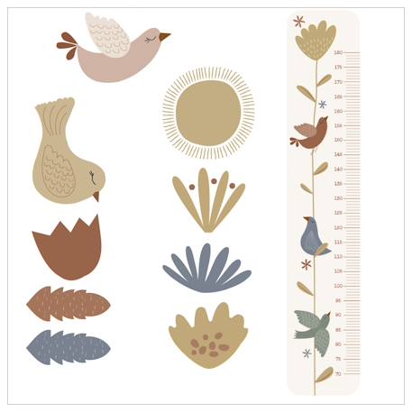 Stickers decor xxl lili-rose Multicolore 1 - vertbaudet enfant 