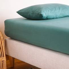 Linge de maison et décoration-Linge de lit enfant-Drap-housse-Drap housse 1 personne pur coton bio