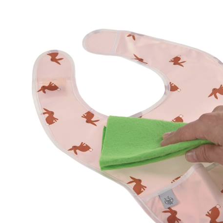 Lot de 2 bavoirs à poche little forest lapin Rose 6 - vertbaudet enfant 