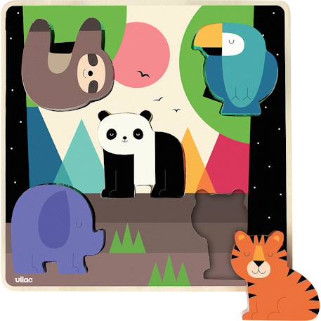 Encastrement sonore jungle Bleu 1 - vertbaudet enfant 