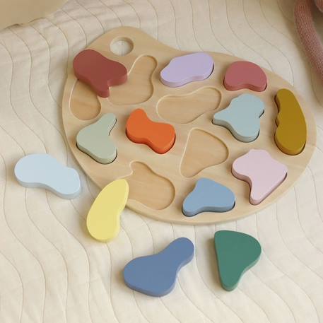 Puzzle à encastrer palette Multicolore 3 - vertbaudet enfant 