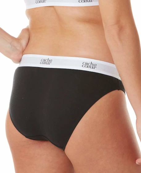 Culotte de grossesse taille basse life Blanc+Noir 8 - vertbaudet enfant 