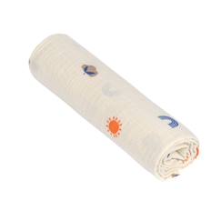 -Maxi lange en mousseline blossom nature
