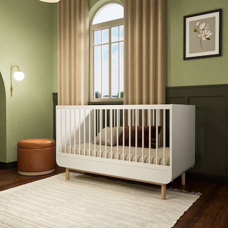 Lit évolutif montessori bébé sasha Blanc 5 - vertbaudet enfant 