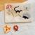 Puzzle à encastrer océan en bois Bois+Jaune 9 - vertbaudet enfant 