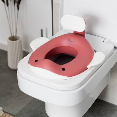 Réducteur de toilette baleine Aquamarine+Gris clair+Gris foncé+Peach+Pistache+Rose pâle+Vieux rose 39 - vertbaudet enfant 