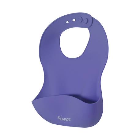 Bavoir bébé en silicone Menthe+Rose pâle+Violet 17 - vertbaudet enfant 