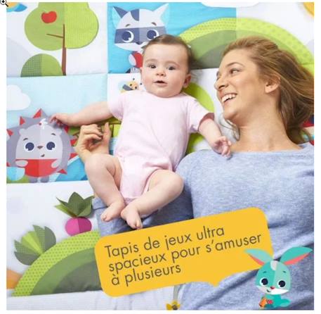 Tapis d'éveil bébé géant dans la prairie, 150x100cm Meadow days 2 - vertbaudet enfant 