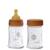 Lot de 2 biberons en verre et caoutchouc naturel - 150 ml Multi-coloured 1 - vertbaudet enfant 