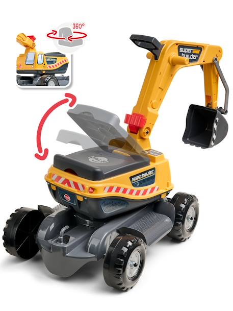 Pelleteuse super builder entièrement articulée avec assise ouvrante Jaune+Jaune JCB 3 - vertbaudet enfant 
