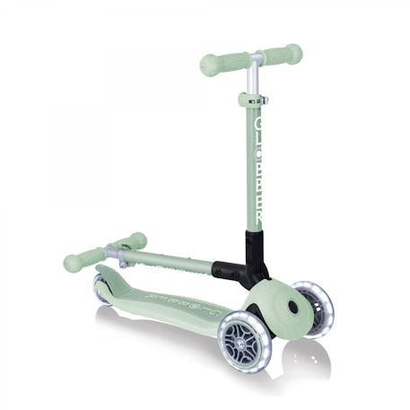 Trottinette 3 roues junior foldable lights essential Bleu ciel+Rose berry+Vert pistache 13 - vertbaudet enfant 