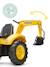 Tractopelle à pédales avec excavatrice arrière et remorque Jaune Komatsu+Vert 4 - vertbaudet enfant 