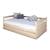 Lit banquette gigogne bois massif izao Blanc+Bois naturel 7 - vertbaudet enfant 