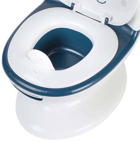 Mini toilette panda, pot avec bruit de chasse d'eau, panda Blanc et bleu+Blanc et marron+Blanc et noir+Blanc et rose 4 - vertbaudet enfant 
