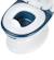 Mini toilette panda, pot avec bruit de chasse d'eau, panda Blanc et bleu+Blanc et marron+Blanc et noir+Blanc et rose 4 - vertbaudet enfant 