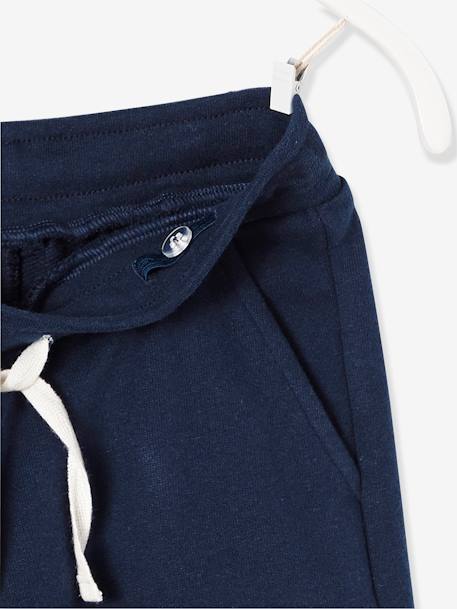 Bermuda garçon en molleton bleu chambray+kaki+marine grisé+noix de pécan 11 - vertbaudet enfant 