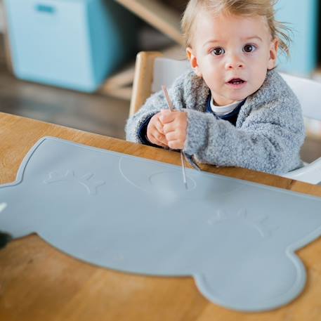 Set de table ours aquamarine+gris foncé+menthe+Multicolore 8 - vertbaudet enfant 