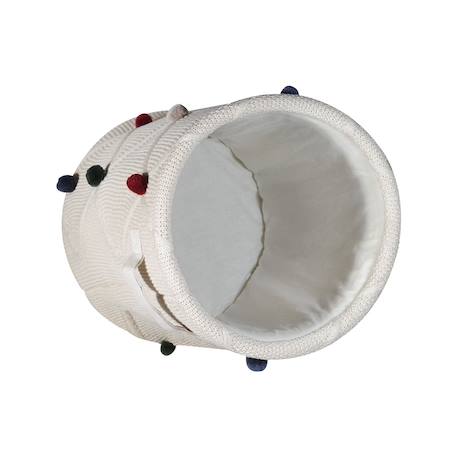 Panier de rangement pompom Crème 6 - vertbaudet enfant 