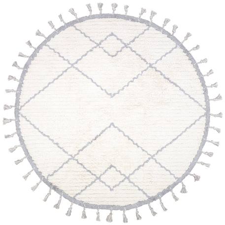 Tapis enfant coton rond côme Gris 1 - vertbaudet enfant 