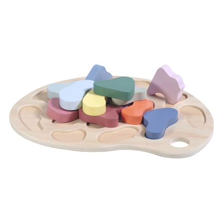 Puzzle à encastrer palette Multicolore 6 - vertbaudet enfant 