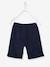 Bermuda garçon en molleton bleu chambray+kaki+marine grisé+noix de pécan 12 - vertbaudet enfant 