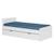 Pack lit gigogne avec matelas bois massif lilow Blanc+Bois 1 - vertbaudet enfant 