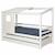 Lit cabane gigogne bois massif alma Blanc+Bois 3 - vertbaudet enfant 