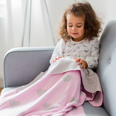 Couverture enfant nuages Blanc+rose 8 - vertbaudet enfant 