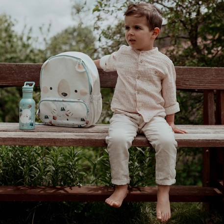 Gourde pour enfant en inox isotherme Beige+Bleu+Orange+Rose+Vert 8 - vertbaudet enfant 
