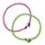 Coffret 7 bracelets brésiliens fluo à créer Bleu 2 - vertbaudet enfant 
