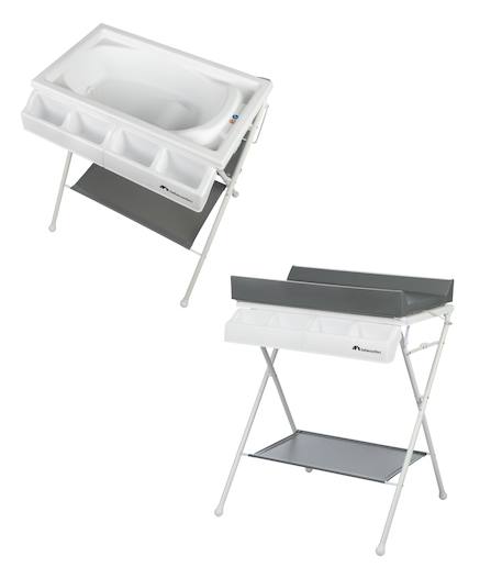 Table à langer et baignoire bébé 2 en 1 bellis Mineral gray 2 - vertbaudet enfant 