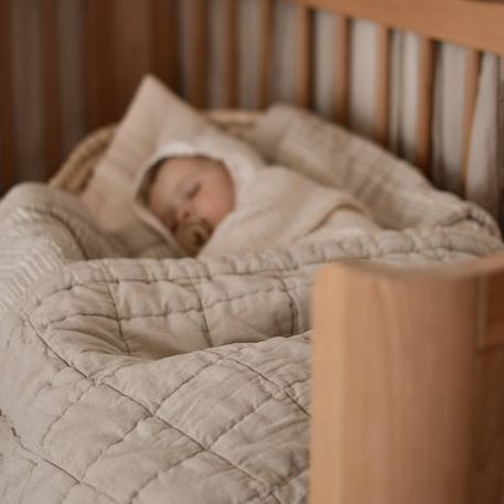 Couverture enfant réversible coton lavé anna Caramel+Sable+Terracotta 7 - vertbaudet enfant 