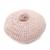 Coussin coton rond crochet lenka Ecru+Moutarde+Nude 13 - vertbaudet enfant 
