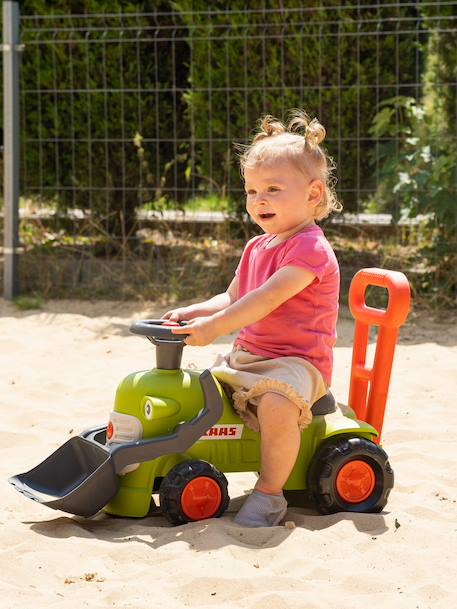 Porteur avec pelle frontale et canne de poussée Jaune+Vert 12 - vertbaudet enfant 