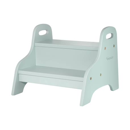 Marchepied enfant en bois Aquamarine+Gris clair+rose foncé+Sable 1 - vertbaudet enfant 