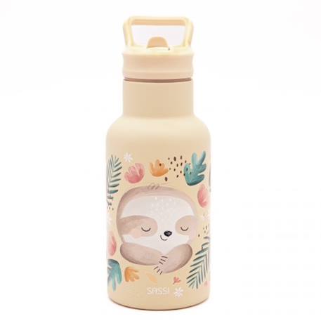 Gourde pour enfant en inox isotherme Beige+Bleu+Orange+Rose+Vert 1 - vertbaudet enfant 