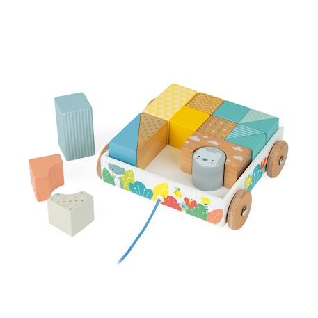Chariot de cubes à promener pure Rose 3 - vertbaudet enfant 