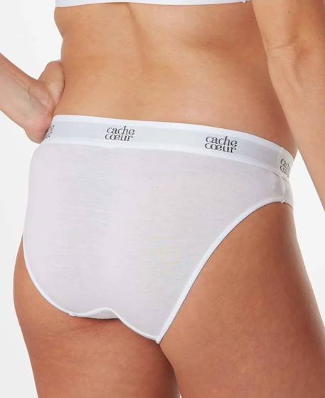 Culotte de grossesse taille basse life Blanc+Noir 4 - vertbaudet enfant 