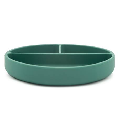 Assiette compartimentée en silicone avec ventouse animaux Menthe+Rose+Vert+Vert paon 24 - vertbaudet enfant 