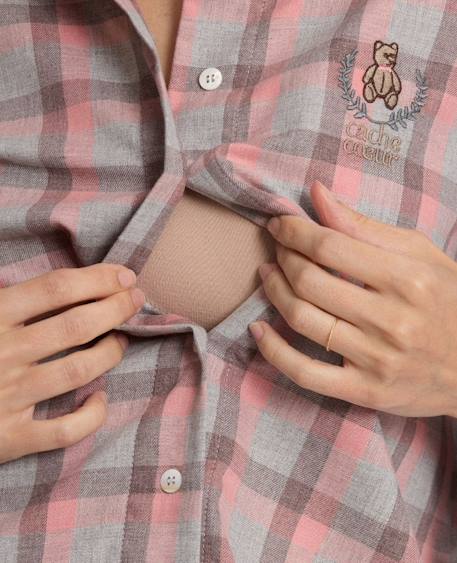 Pyjama de grossesse et d'allaitement teddy Gris 4 - vertbaudet enfant 