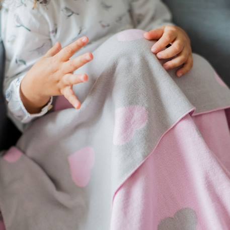 Couverture enfant nuages Blanc+rose 10 - vertbaudet enfant 