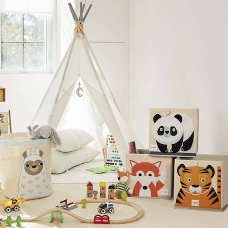 Boîte de rangement pour jouets Éléphant+Panda+Paresseux 9 - vertbaudet enfant 