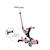 Trottinette évolutive go-up deluxe lights 360 essential Bleu ciel+Rose berry+Vert pistache 8 - vertbaudet enfant 