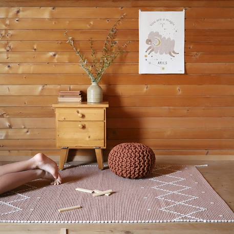 Pouf enfant coton lili Gris+Œuf+Sienna 6 - vertbaudet enfant 