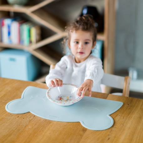 Set de table ours aquamarine+gris foncé+menthe+Multicolore 3 - vertbaudet enfant 