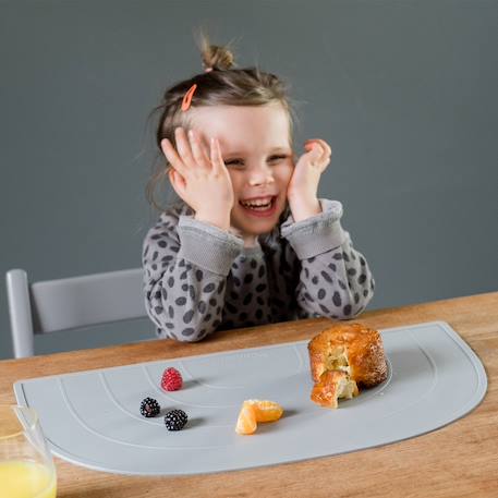 Set de table arc-en-ciel Aquamarine+Gris clair+Gris foncé+Taupe+Vieux rose 3 - vertbaudet enfant 